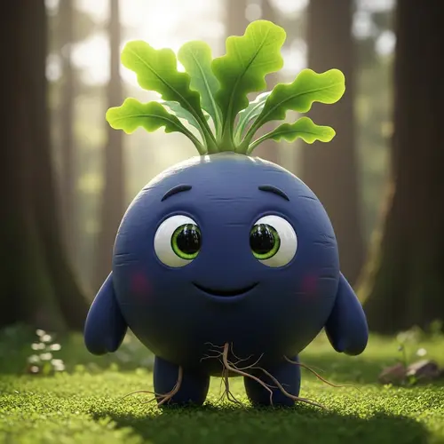 Real Life Oddish – Friendly Plant Creature with Expressive Eyes