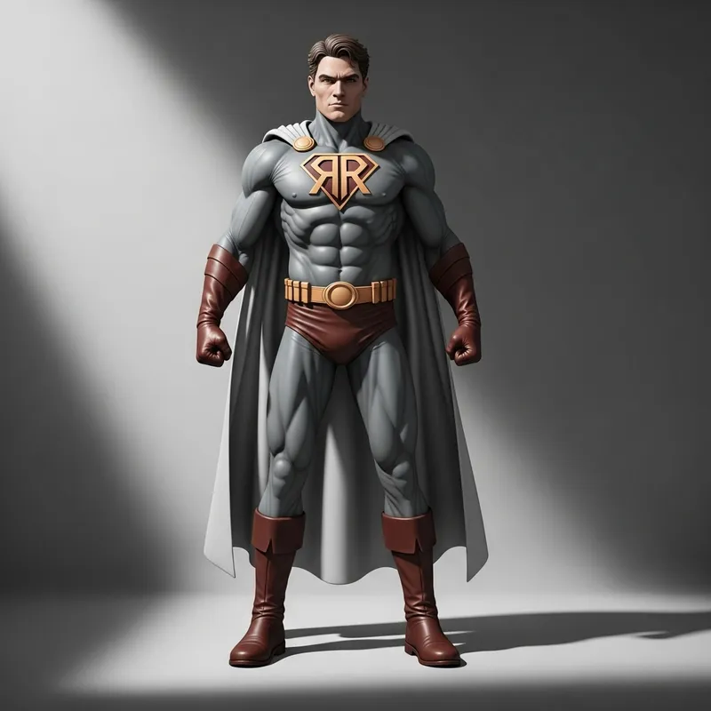 Resilient 'RR' Superhero - Defender of Justice