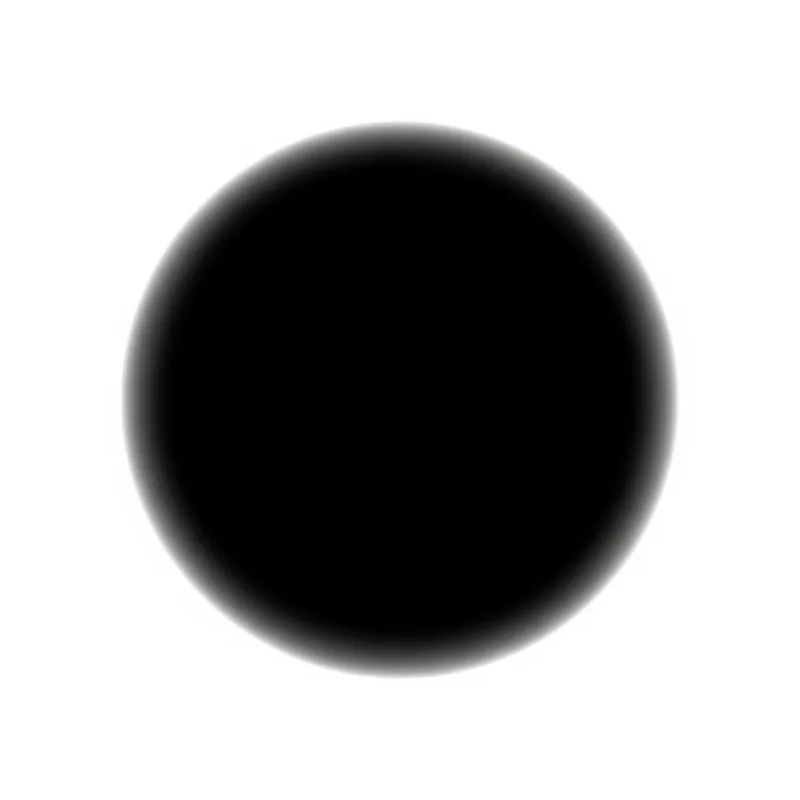 Black Ball on White Background