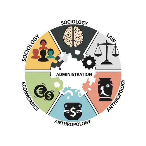 Social Sciences & Administration Icon: Sociology, Psychology, Law, Economics, Anthropology