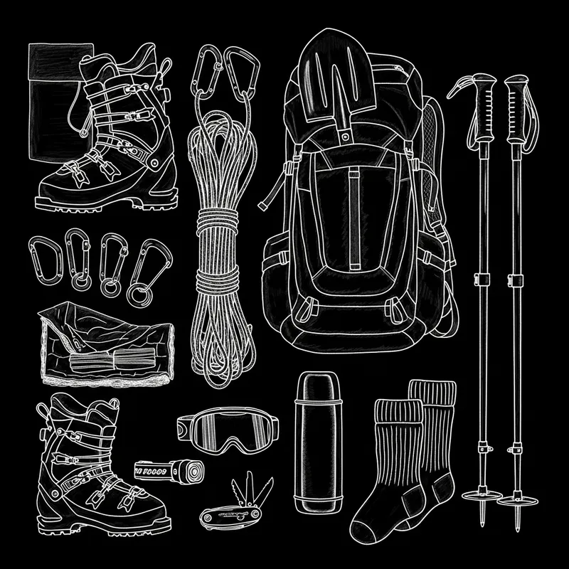 Backcountry Skiing Gear: Boots, Backpack, Rope, Carabiners & More