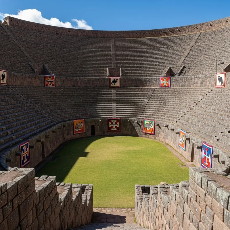 Incan Stadium in Andes