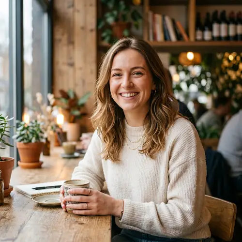 Attractive Woman Portrait in Modern Casual Setting