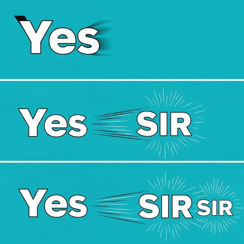 Create a Visually Stunning 'Yes Sir' Gif Create a Visually Stunning 'Yes Sir' Gif