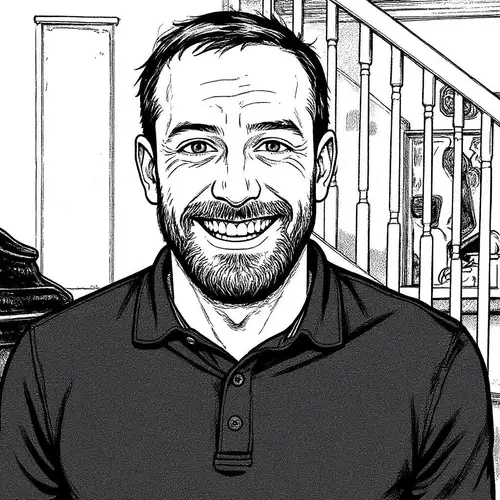 Black and White Manga Illustration