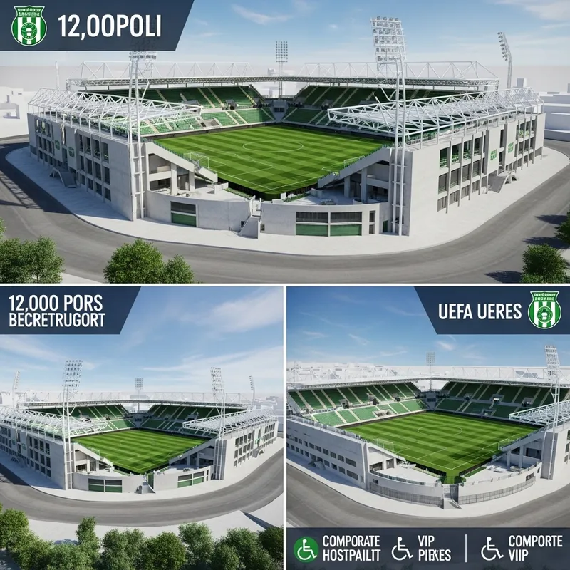 Modern Football Stadium Design in Monopoli, Italy