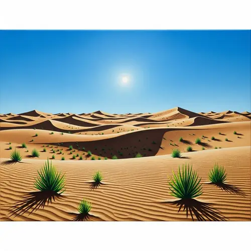 Expansive Desert Landscape Painting | Abstract Art