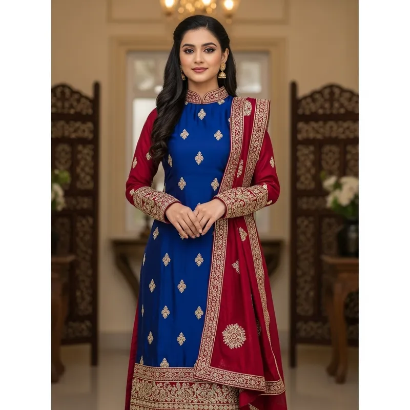 Stunning Indian Beauty in Traditional Salwar Suit