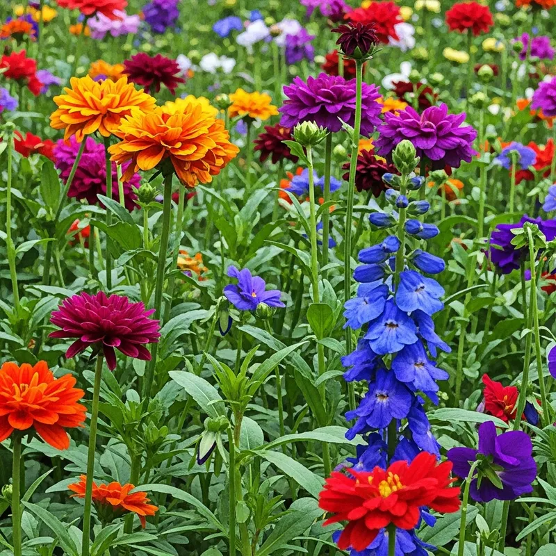 Vibrant Watercolor Flowers: Blooming Garden of Colorful Petals Vibrant Watercolor Flowers: Blooming Garden of Colorful Petals