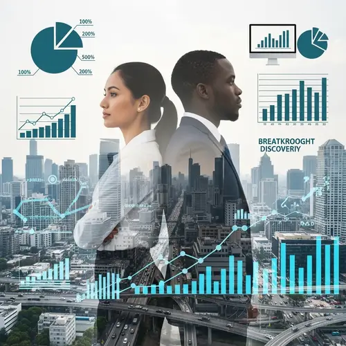 Urban Business Enmeshment: Cityscape with Diverse Entrepreneurs