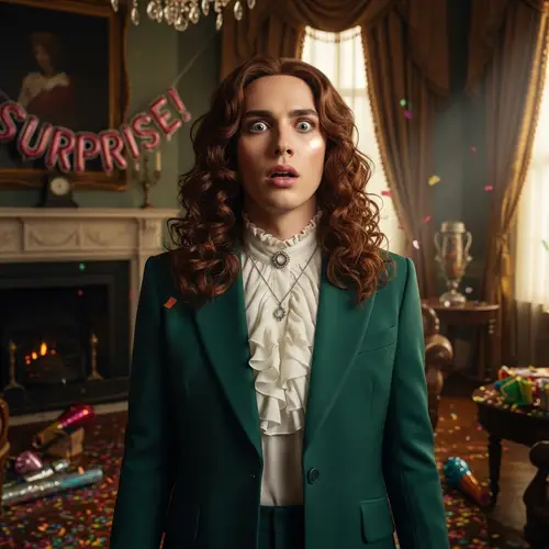 Gender-Nonconforming Individual in Surprise