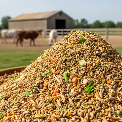Nutritious Animal Feed with Rice Husk | Farm Nutrition Blend