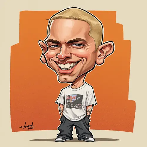 Eminem Funny Caricature - Laugh Out Loud!