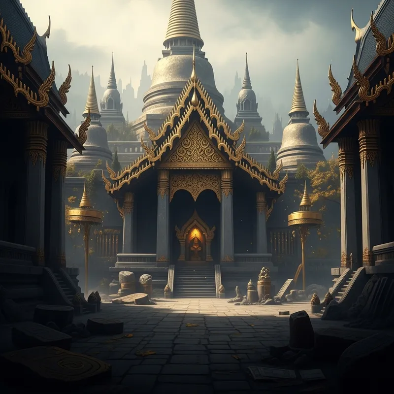 Mystery and Antiquity of Thai Temple