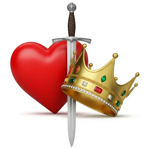 Heart, Sword & Crown: Symbols of Love, Courage & Power