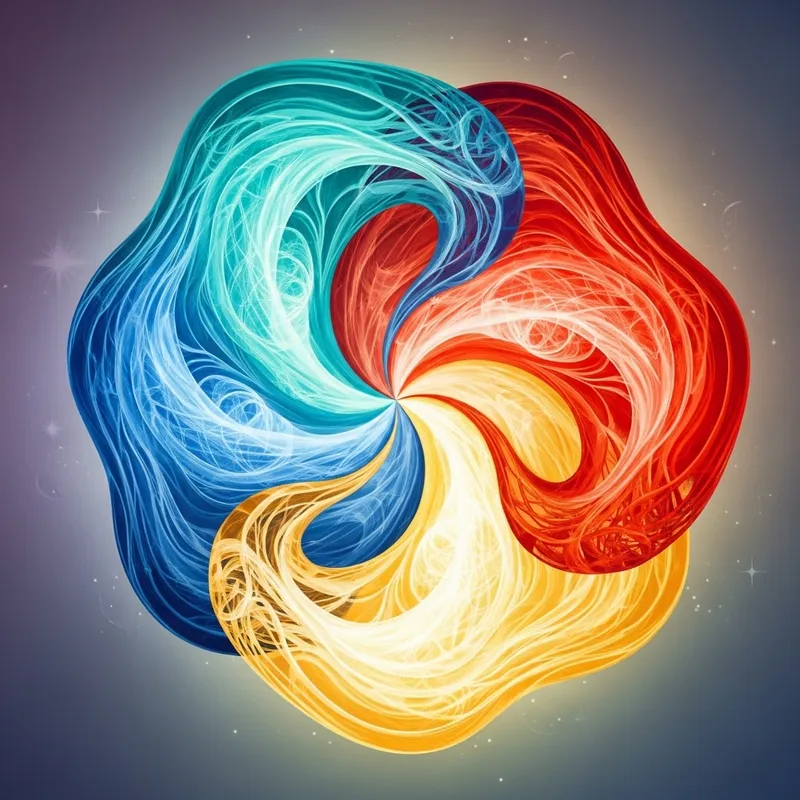 Abstract Illustration of The Trinity: Symbolic Unity