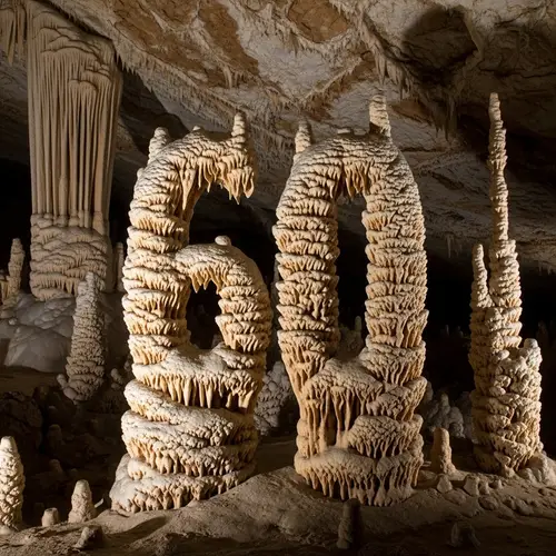 Unique Stalagmites Formation in Cave | Enchanting '60' Display
