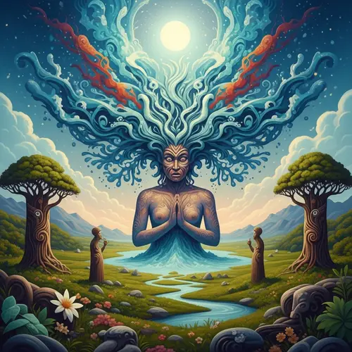 Papatuanuku: Maori Art Inspired Renaissance Painting