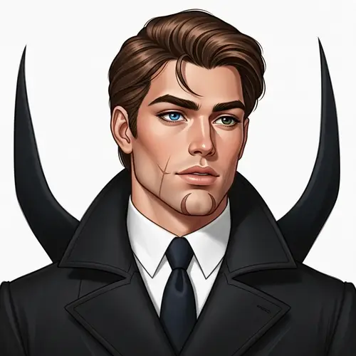 Attractive Caucasian Man in His Thirties with Unique Features | Elegant Man