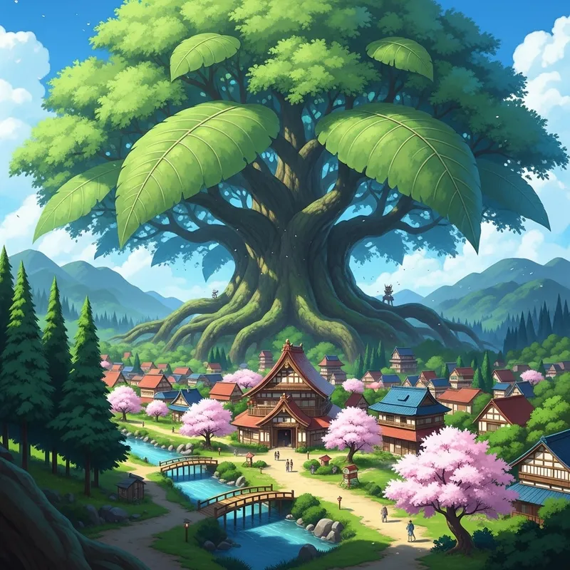 Enchanting Leaf Village Inspired by Naruto Enchanting Leaf Village Inspired by Naruto