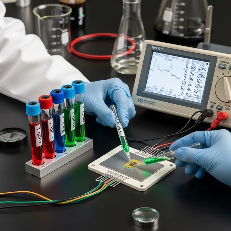 Testing NiO FET pH Sensitivity: Experimental Results