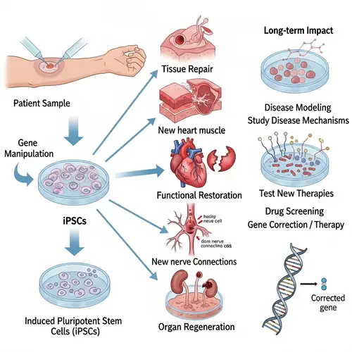 Regenerative Medicine with iPSCs: Tissue Repair & Gene Manipulation