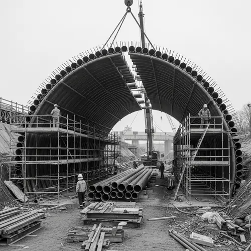 Metal Pipe Arch Construction for Railway Crossings and Motorways