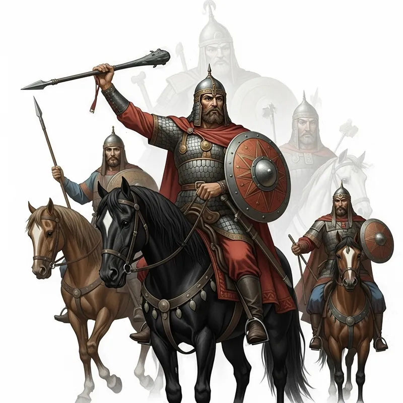 Russian Folklore Heroes: Dobrynya Nikitich, Ilya Muromets, Alyosha Popovich