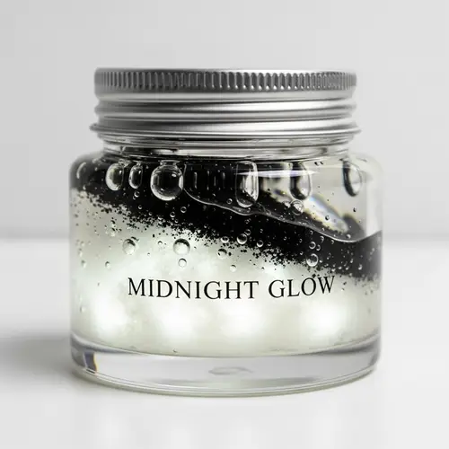 White Fluffy Luminous Beauty Product for Sale - Coal Dust & Gel Mix