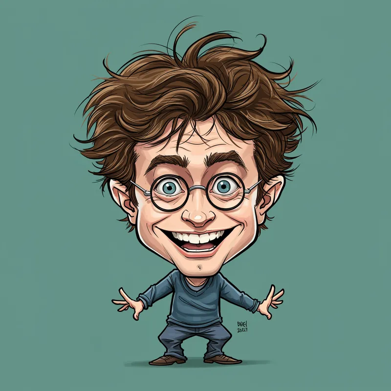 Daniel Radcliffe Caricature Art