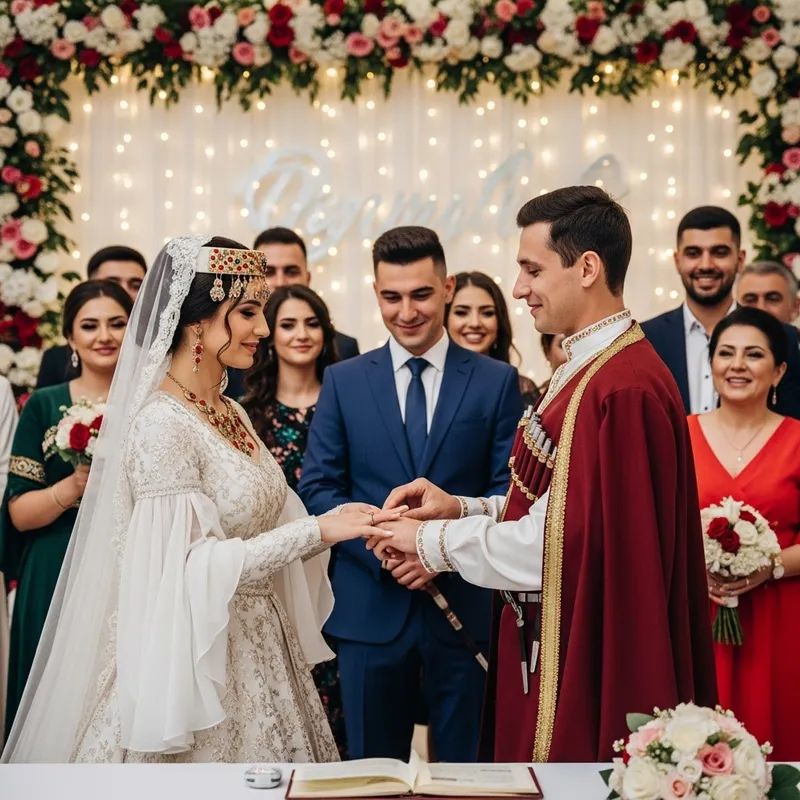 Azeri-Russian Wedding Ceremony: Cultural Fusion of Love