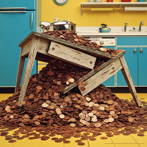 1960's Retro Kitchen with Lincoln Pennies