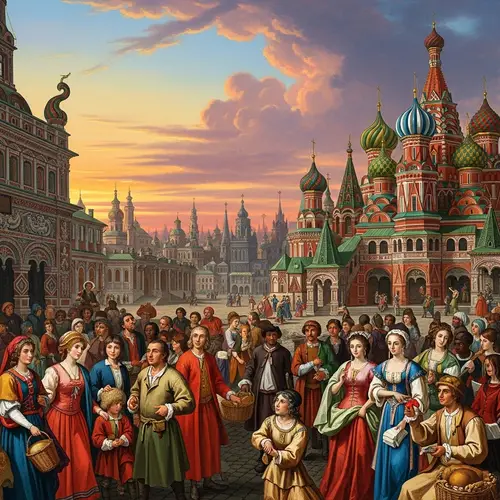 Baroque Style Architecture in Moscow | Vivid Sunset Sky