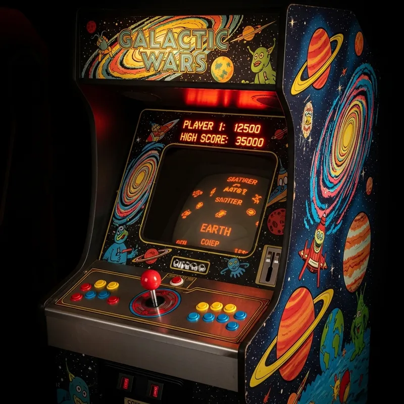1971 Galaxy Game: Vintage Arcade Nostalgia