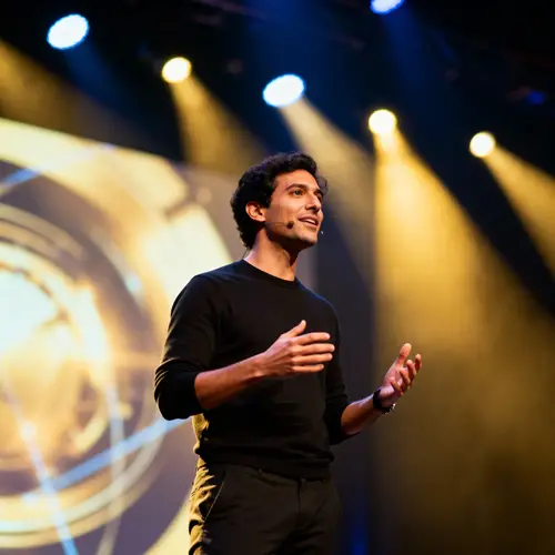 Dynamic Keynote Speaker on Stage