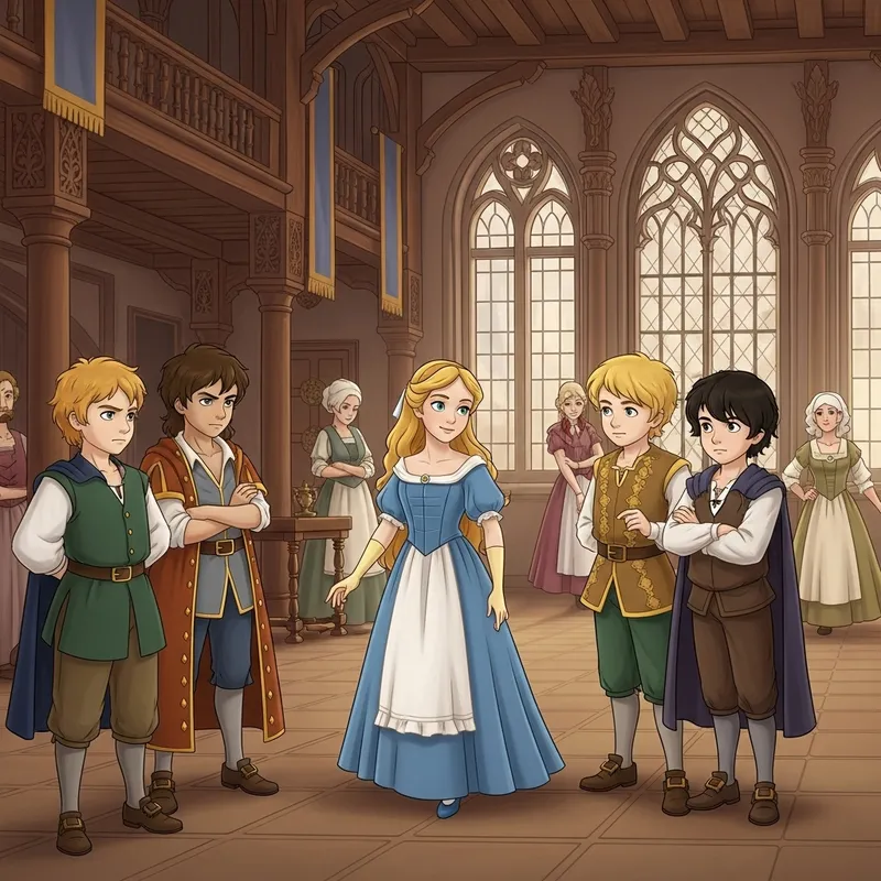 The Rich Merchant's Children - Tale of Beauty and Sibling Rivalry