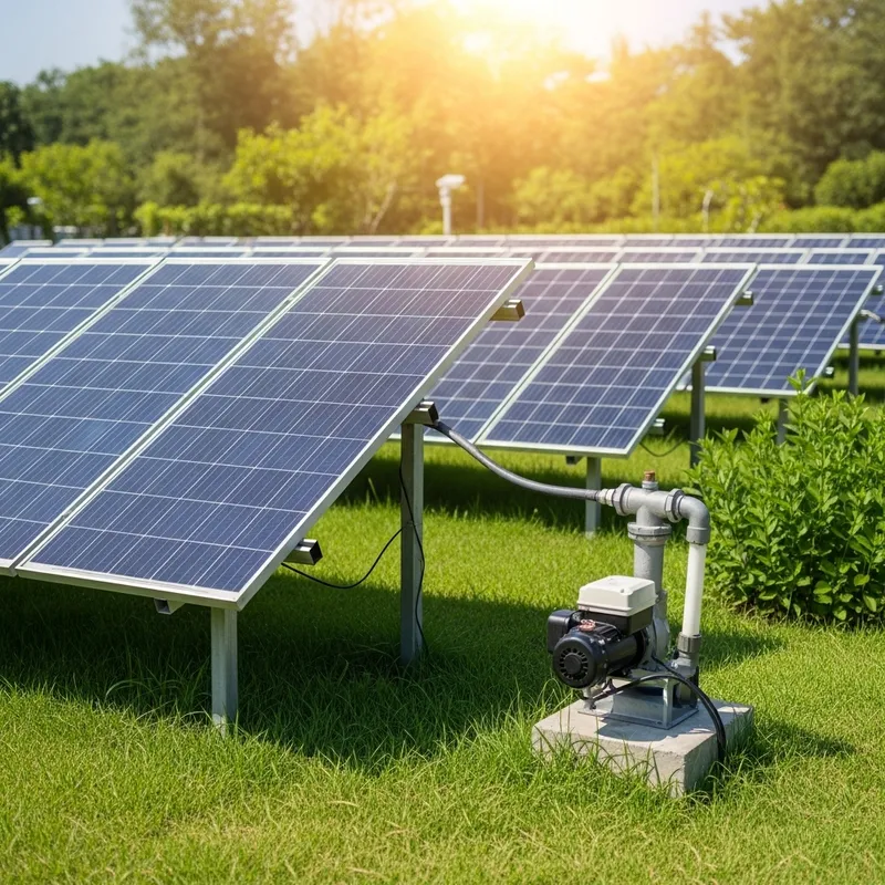 Solar Garden with Water Pump for Efficient Irrigation