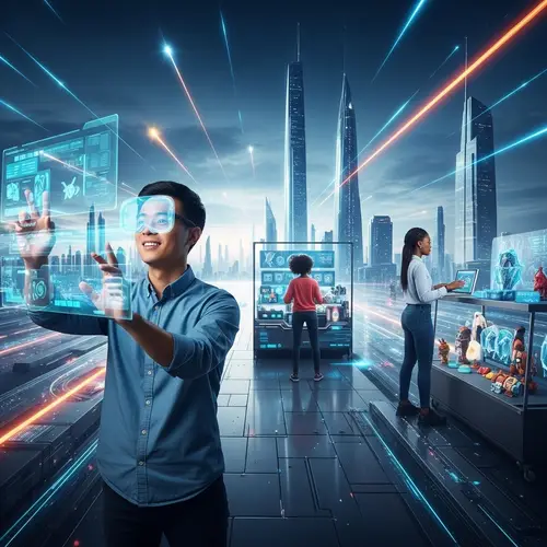 Futuristic Metaverse: Virtual Universe Filled with Activity