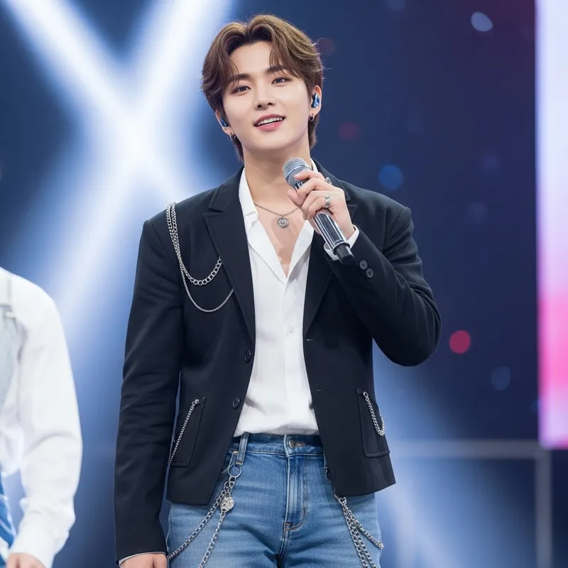 ATEEZ's Song Mingi: Stylish Performance Look