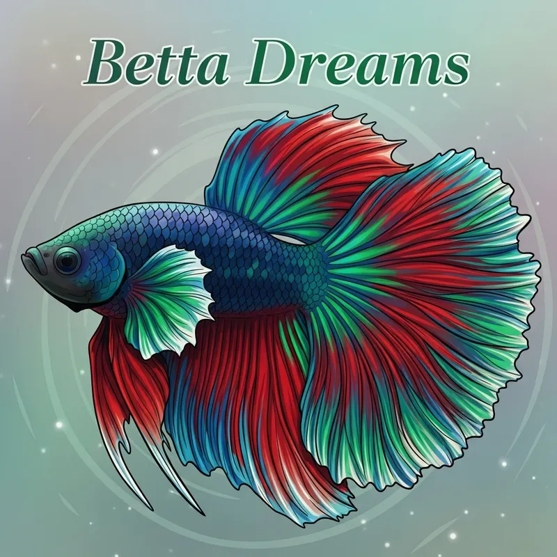 Betta Dreams - Vivid Betta Fish Artwork