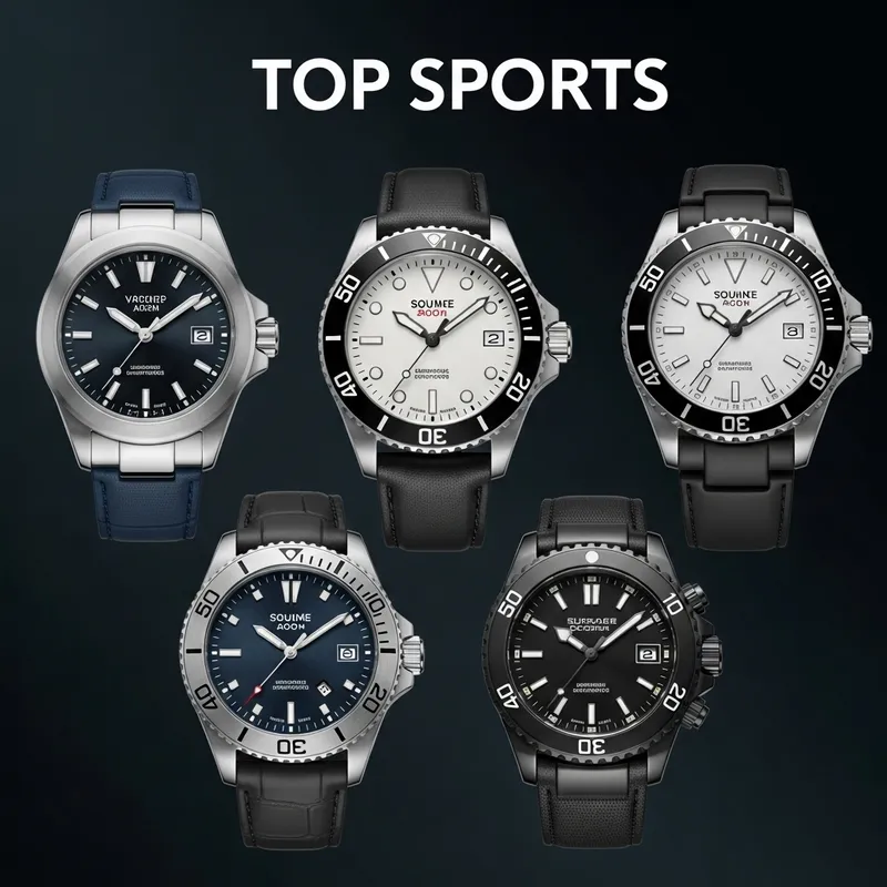 Top 5 Water Sport Watches: Luxury Yachting to Diving Essentials featuring Rolex, Omega, Tudor, Breitling, Panerai