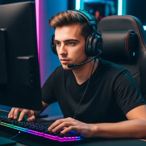 Professional Gamer | 22-Year-Old with Stylish Brown Hair & Brown Eyes