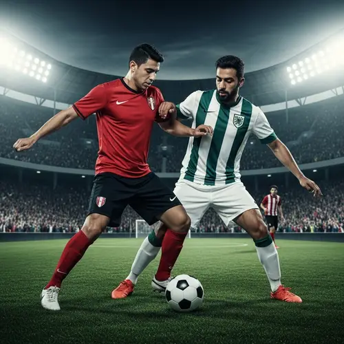 Intense Face-off: Hispanic vs. Middle-Eastern Soccer Players