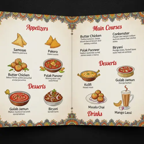 Delicious Indian Menu - Authentic Recipes and Flavors