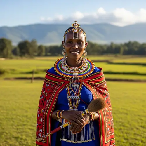 Kikuyu Lady: Embracing Culture in Kenya's Landscape