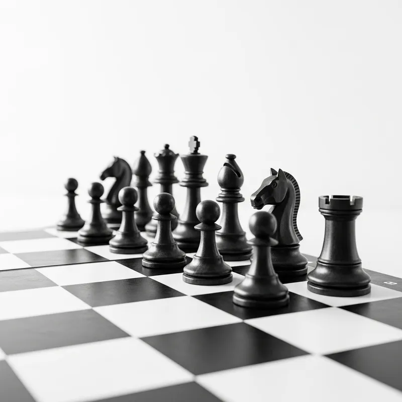 Minimalistic Chess Pieces - Elegance in Simplicity