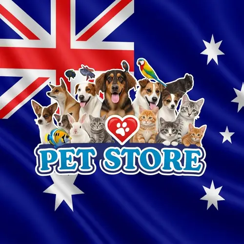 Australian Flag Pet Store Logo Design | Love & Care for Pets