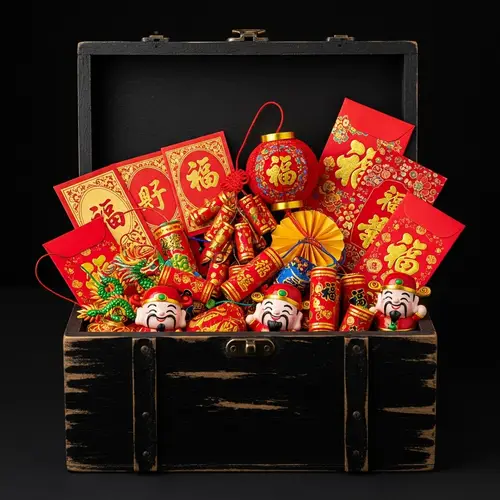 Festive Chinese New Year Items Collection | Red & Gold Decor