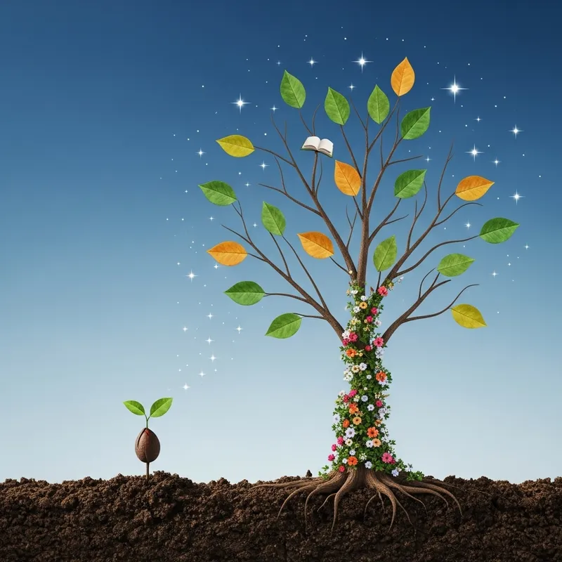 Abstract Representation of Personal Growth | Personal Development Art