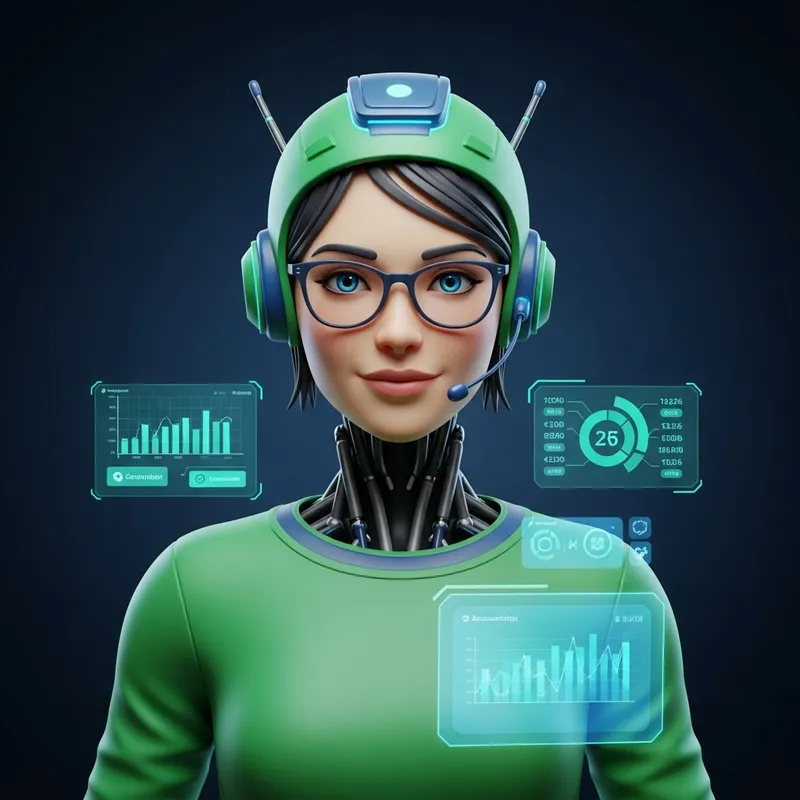 Futuristic AI Chatbot Virtual Avatar Design for QuickBooks | Engaging and Intelligent Futuristic AI Chatbot Virtual Avatar Design for QuickBooks | Engaging and Intelligent